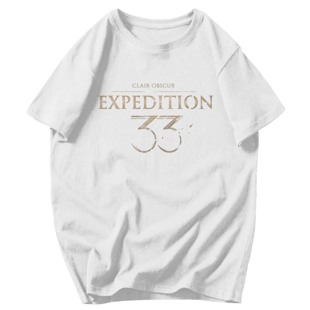 Men T Shirt Clair Obscur Expedition 33 Video Game Idea Y2K Graphic Tees Unisex Clothing T Shirts