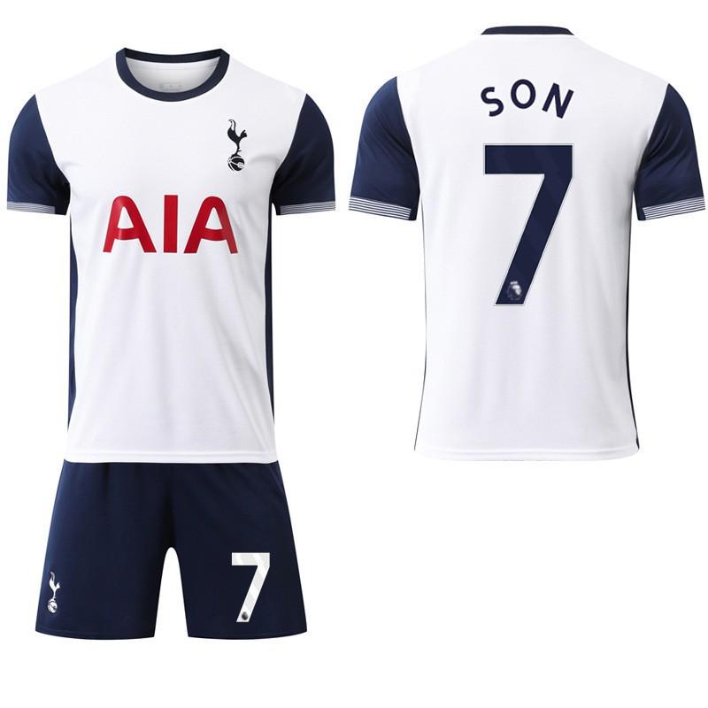 2024-25 Tottenham Home No. 7 Sun Xing 10 Madison 17 Romero Football Sports Set Jersey
