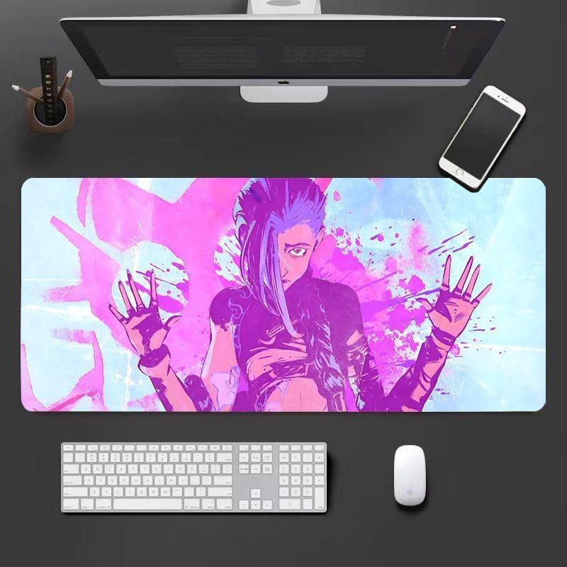 Jinx Mouse Pad Large Gaming Game Table Pad Office Computer Comfortable Thickened Antislip Table Pad