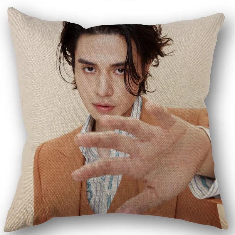 Nice Lee Dong Wook KPOP Pillowcase Cotton Linen Fabric Square Zipper Pillowcase New 45X45cm Wedding Decorative Pillow Cover 1210