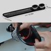 1Pair Universal ABS Rubber Car Auto Styling Fake Decorative Vent Grid Exhaust Muffler Pipe Adhesive Tape Car Tails Modification