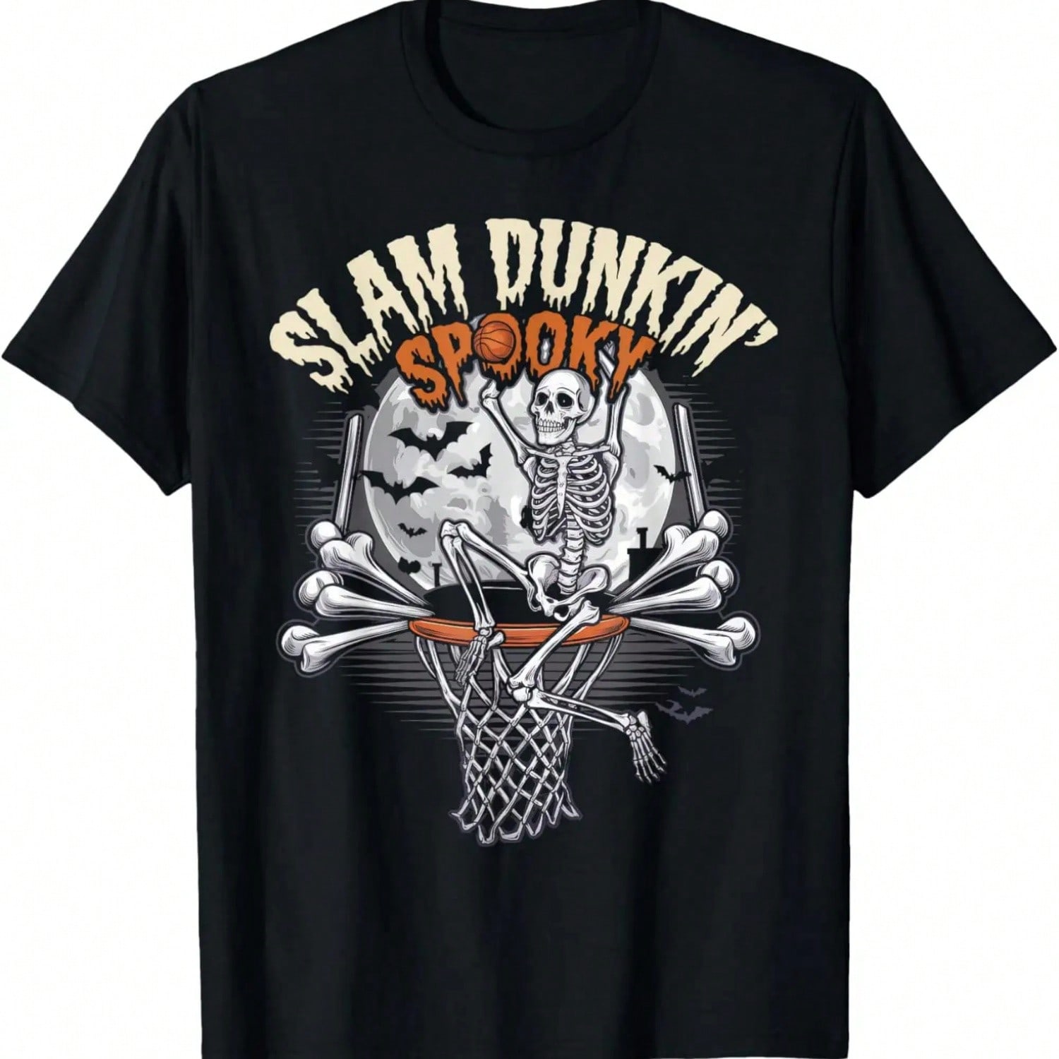 Slam Spooky Halloween Basketball T-Shirt S разноцветный