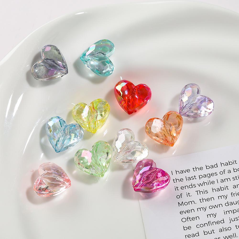 20Pcs Symphony Acrylic Love Crystal Beads DIY Jewelry Accessories