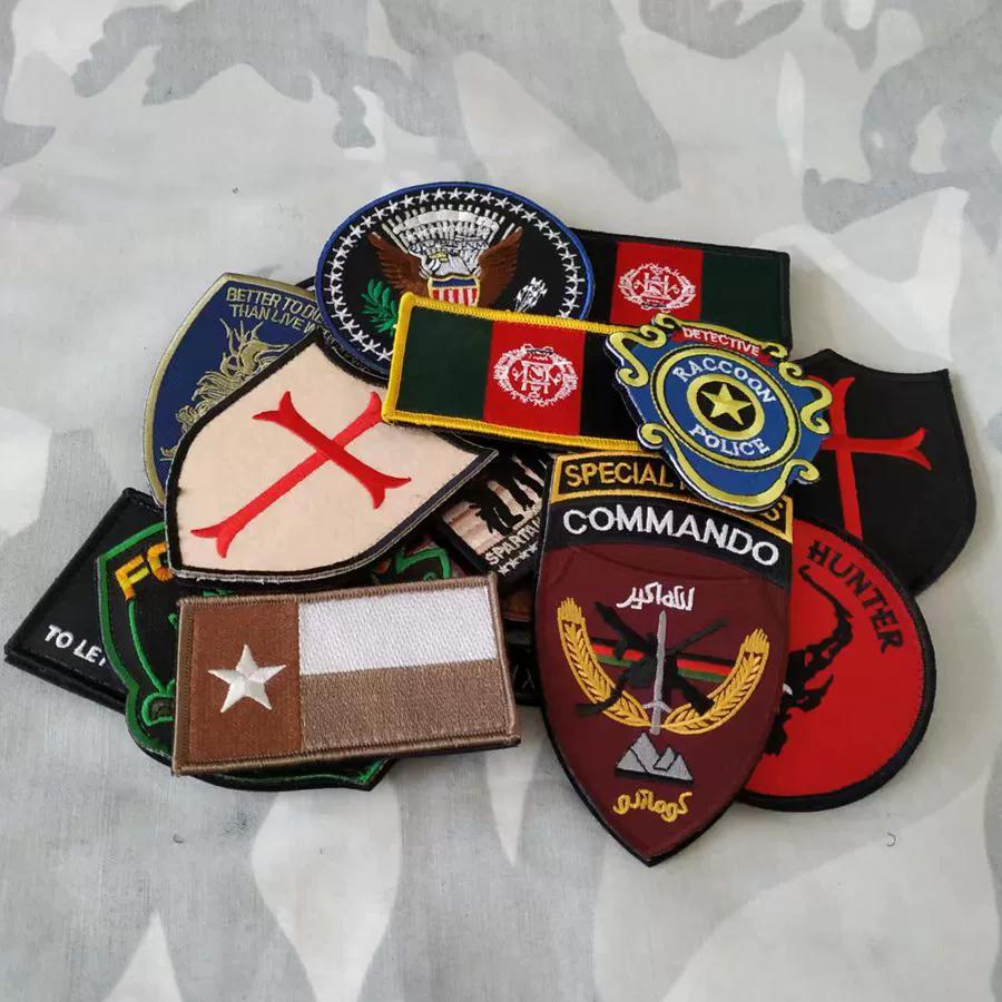 American Embroidery Special Warfare Group, Seals, Blue Team Armband, Resident Evil Backpack, Double-Sided Velcro