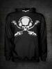 DJ HOODIE - Skull and Bones - Pirate Flag Parody - Hooded Tops - Mens  All Sizes