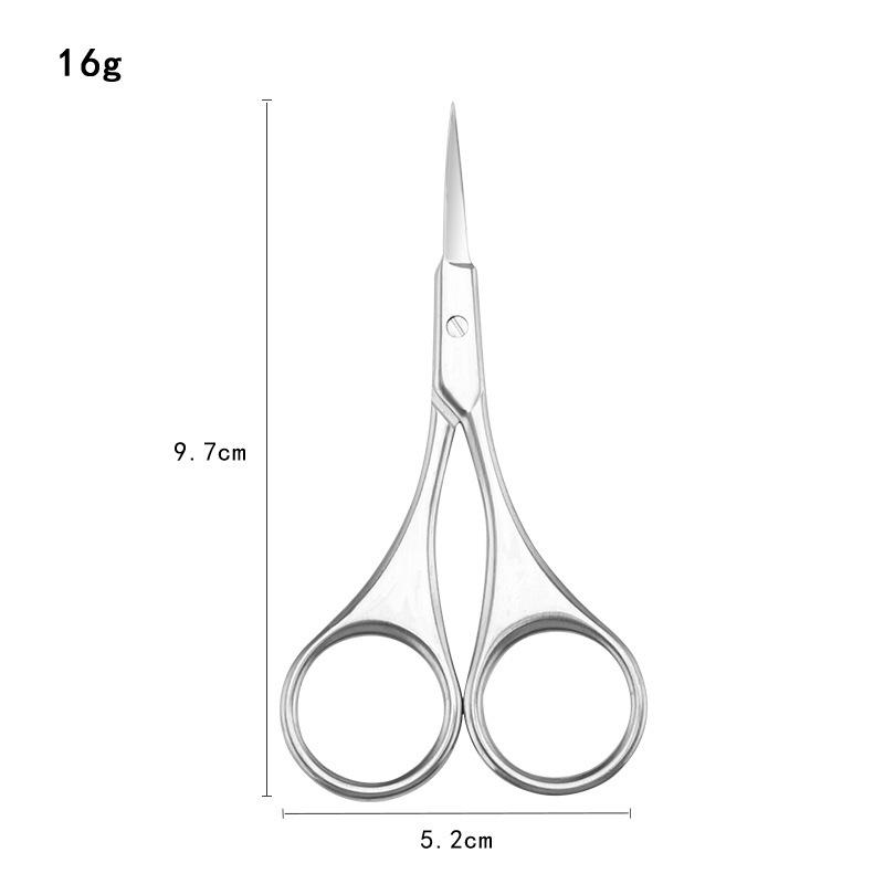 Russian-Style Stainless Steel Cuticle Nippers & Eyebrow Trimmers - Pointed Tip Beauty Scissors