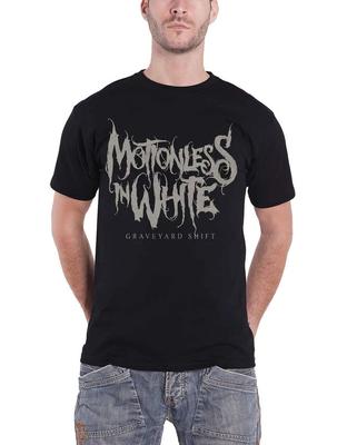 Motionless In White T Shirt Graveyard Shift Band Logo New Official Mens  Size S-4XL Personalized Loose Cotton Short-sleeved