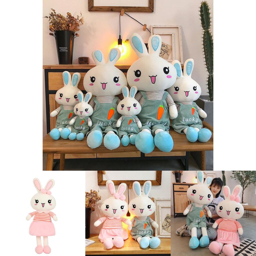 Adorable Sweet Couple Bunny Plush Toy Cuddly Rabbit Stuffed Animal Birthday Gift