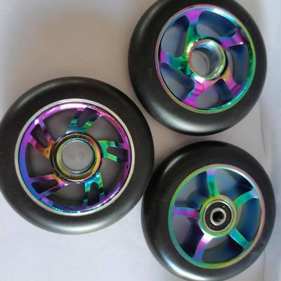 Rueda de Scooter Extremo para Acrobacias Personalizada 100x24MM - Colorida, Resistente al Desgaste, Núcleo de Aluminio Silencioso