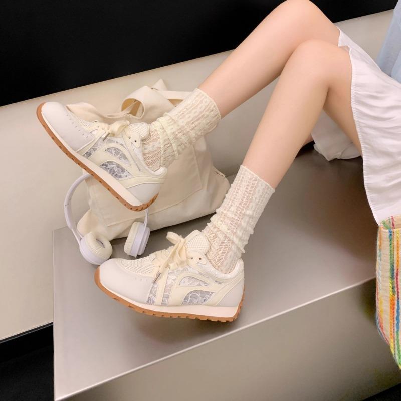 Thick-soled inner height increase mesh breathable dad shoes women's winter new sports shoes