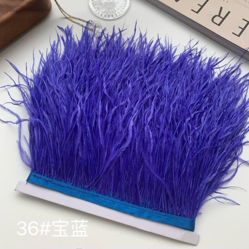 Ostrich Hair Cloth Edge 10-15Cm Clothing Accessories Diy Skirt Decoration Dress Neckline Cuffs Feathers