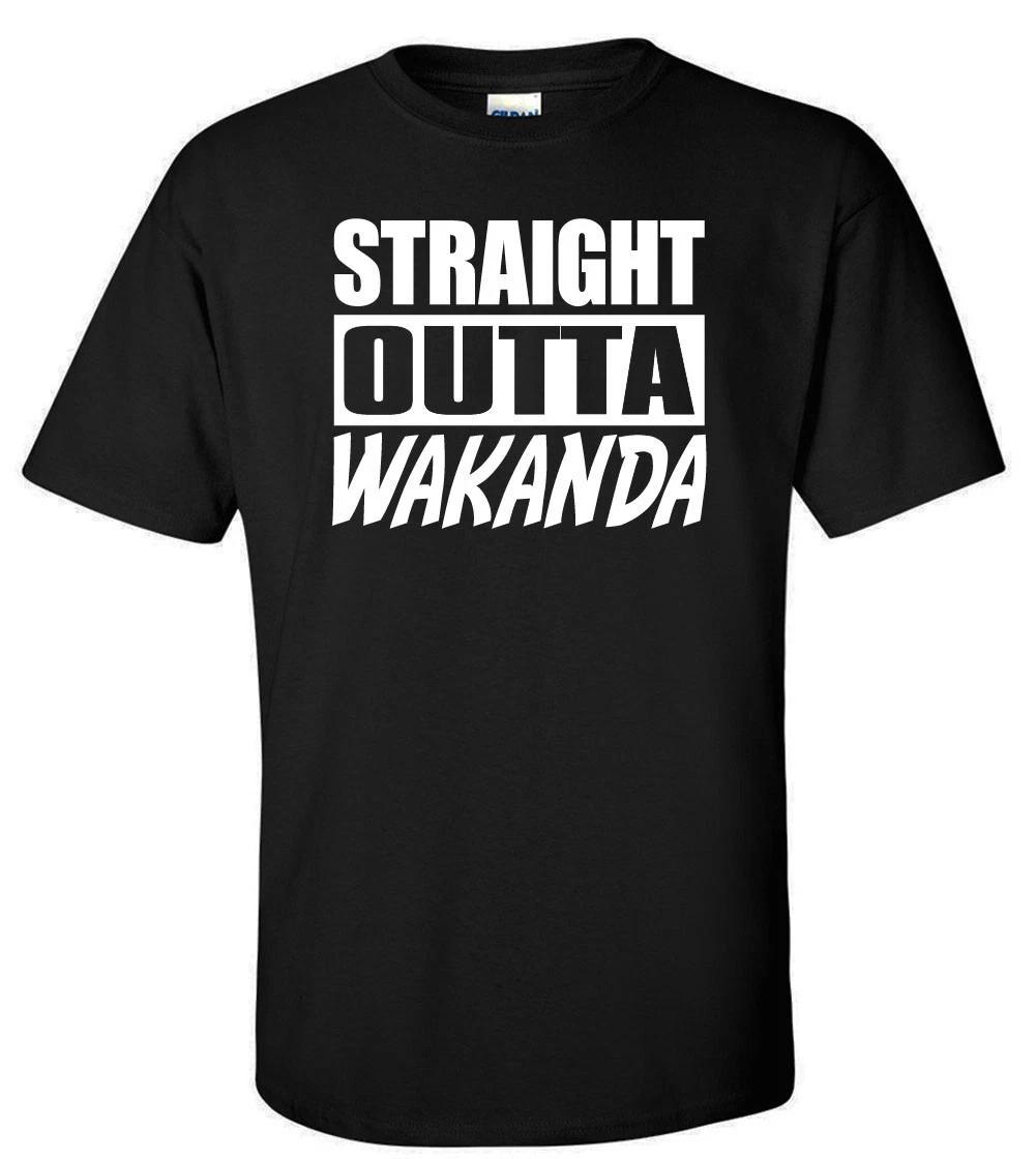 Blank Panther Wakanda Straight Outta Wakanda T-Shirt L