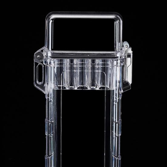 Průhledná 3/5-slotová krabička na bylinkové cigarety Vodotěsný odolný plast Venkovní cestovní přenosný držák/organizér na krabičky na bylinkové cigarety Úložný kontejner