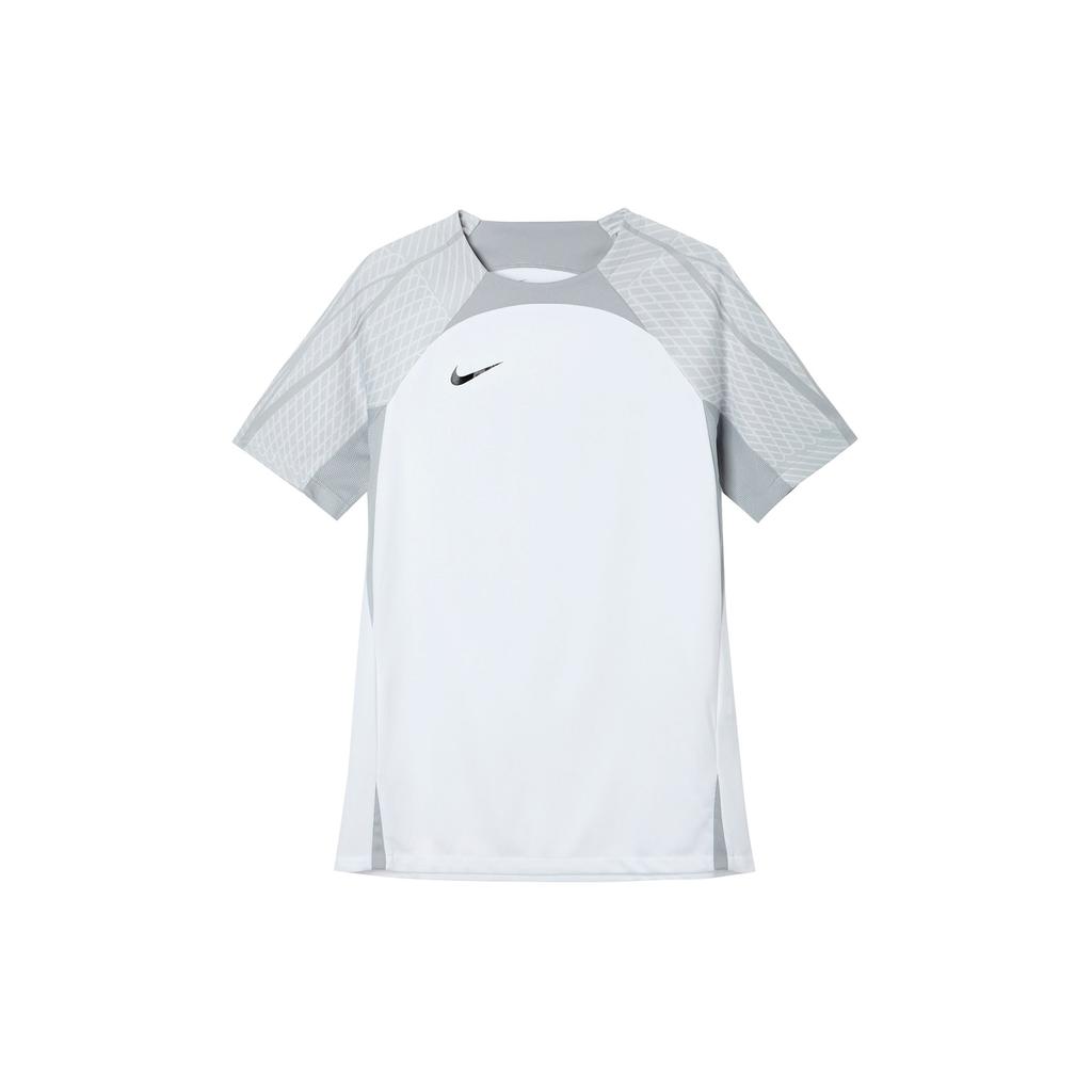 Nike Dri-Fit Strike Solid Crew Neck Short Sleeve T-Shirt Men Silver DV9238-100