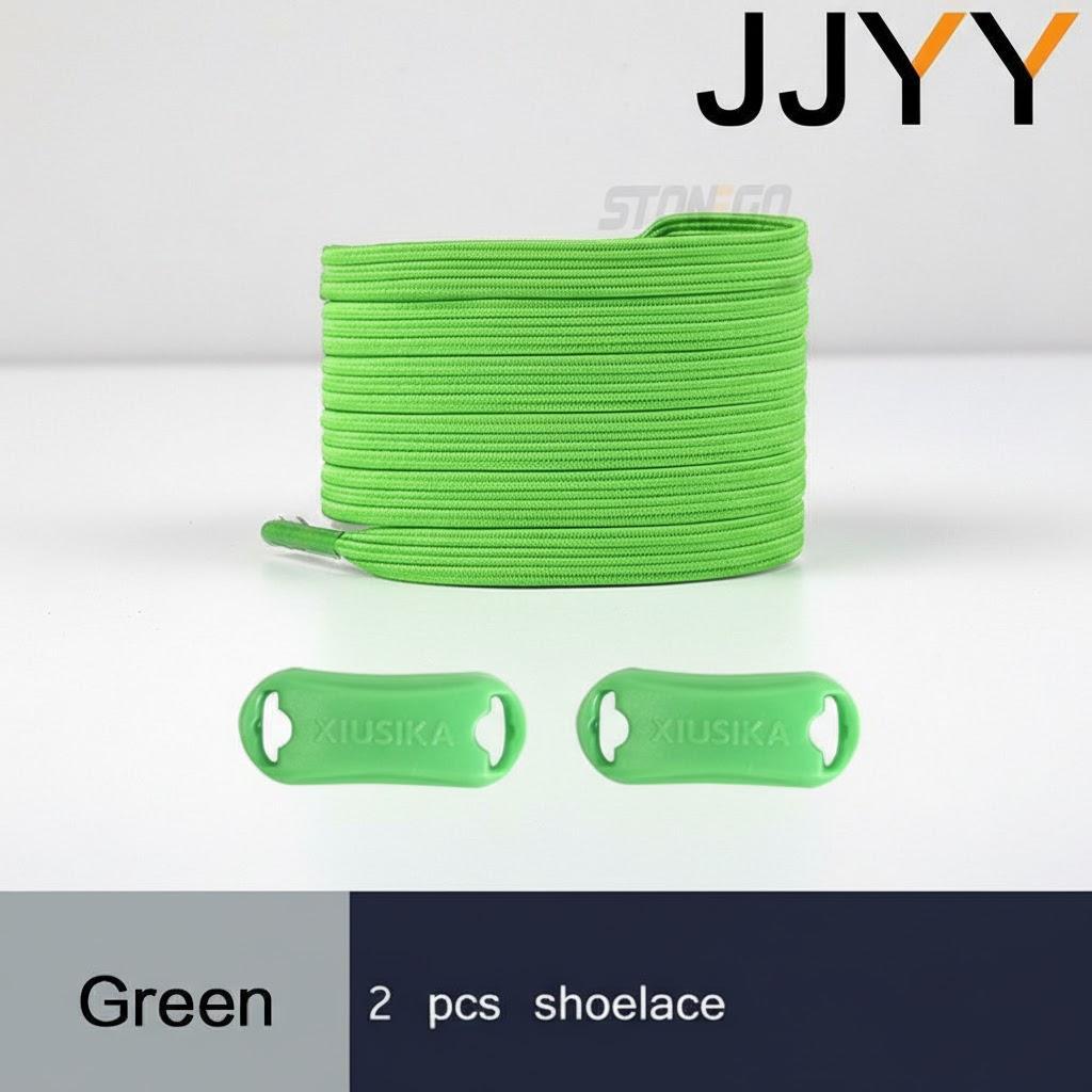 1Pair No Tie Elastic Shoelaces for Sneakers Flat Rubber Bands Quick Fit for Kids and Adults Durable Shoelace Replacement
