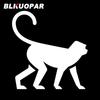 BLKUOPAR For Monkey Silhouette Clipart Car Stickers Creative Personality Decals Refrigerator Helmet Decor Car Label DIY