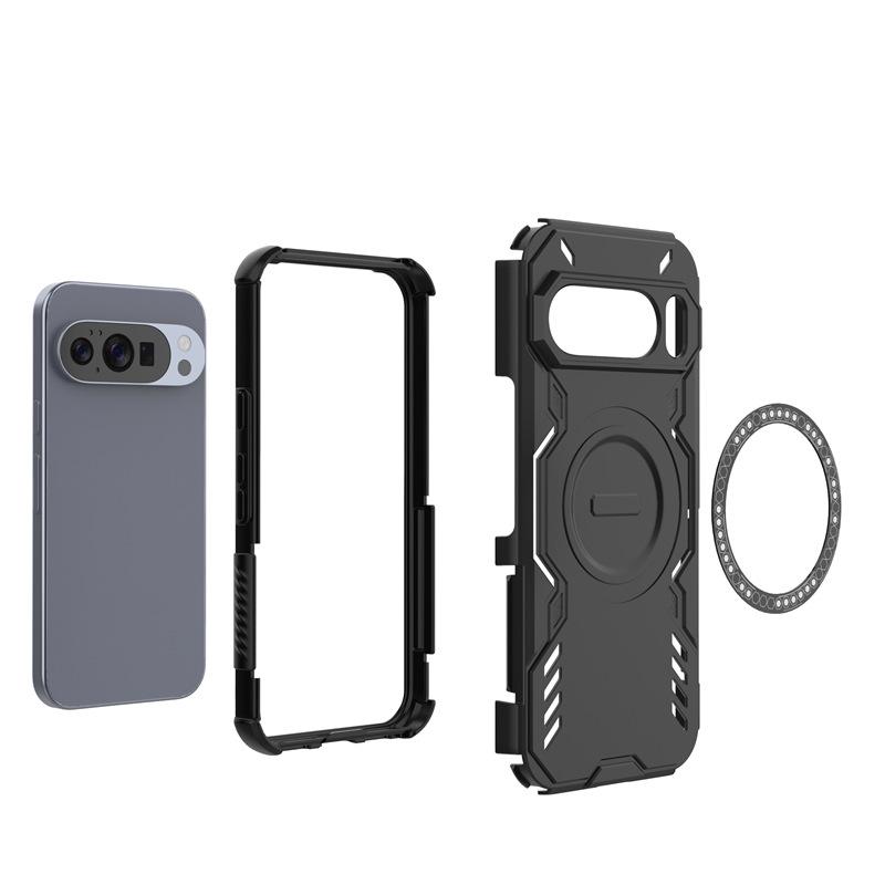 Cross-border Application Google Pixel 10Pro Butterfly Armor Magnetic Mobile Phone Case Pixel 10 Heat Dissipation and Anti-drop Protective Case