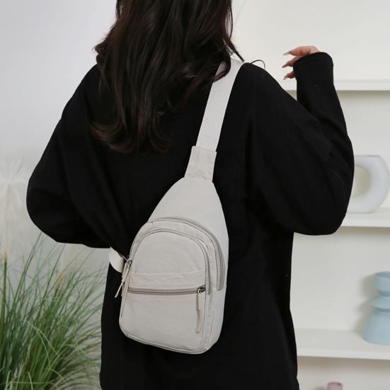 Bolso Cruzado de Pecho para Mujer Gran Capacidad Impermeable Correa Ajustable Cremallera Bolso Cruzado al Hombro Único para Viajes al Aire Libre Bolsita Deportiva
