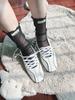 Leather version~ British style loafers platform strap leather shoes women's thick heel Mary Jane single shoes ballet shoes