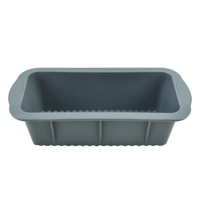 

Toast Mold High-temperature Resistant Rectangular Silicone Cake Mold Household Silicone Baking Tray Kitchen Baking Bread Mold сірий