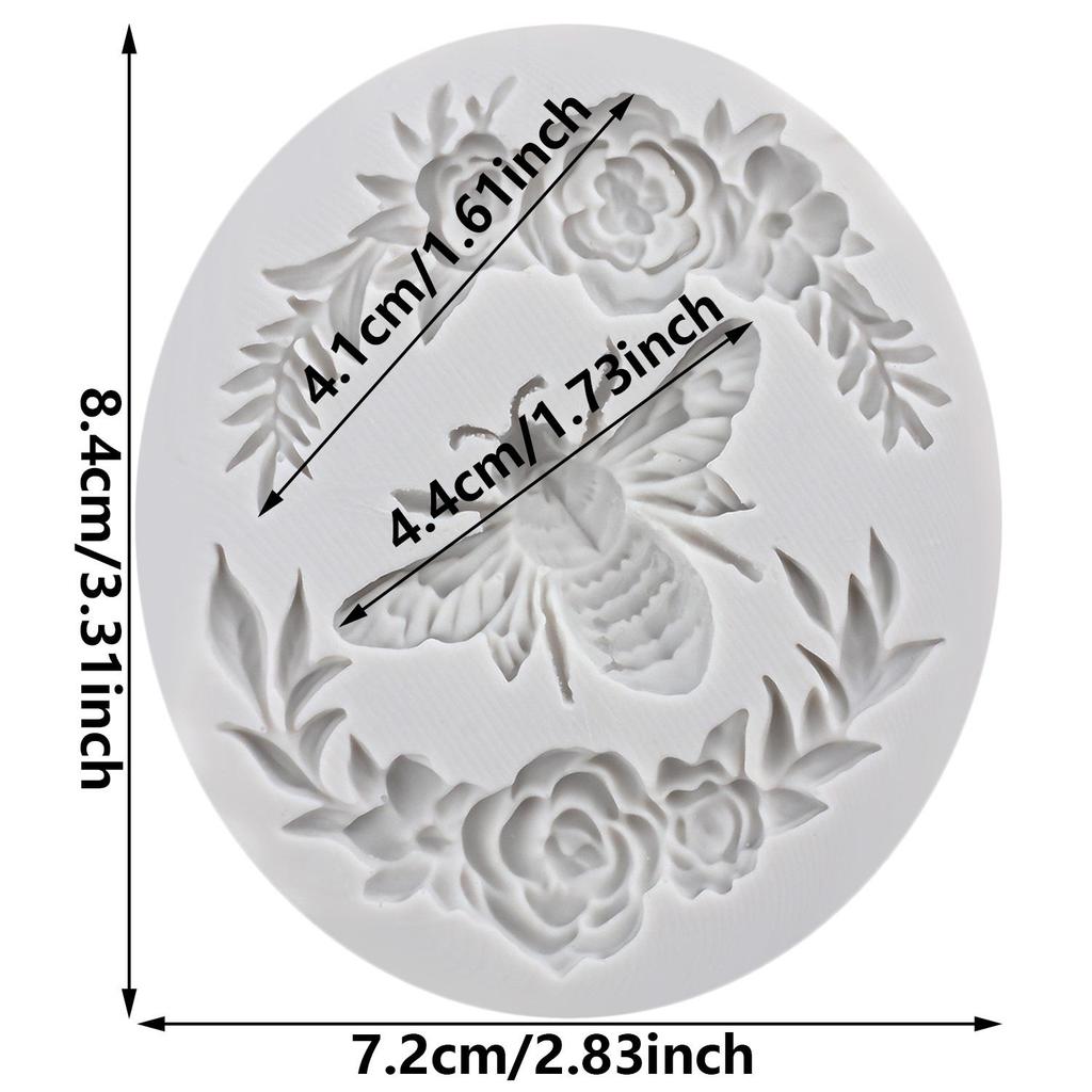 Bee Silicone Mold Bumble Bee Fondant Molds Cake Decorating Tools Cupcake Topper Candy Resin Clay Chocolate Gumpaste Mold
