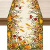 1 peça, Cor de Outono Flores Silvestres Abóbora Caminho de Mesa Decoração de Mesa para Cozinha Sala de Jantar Jantar Decoração de Casa de Outono