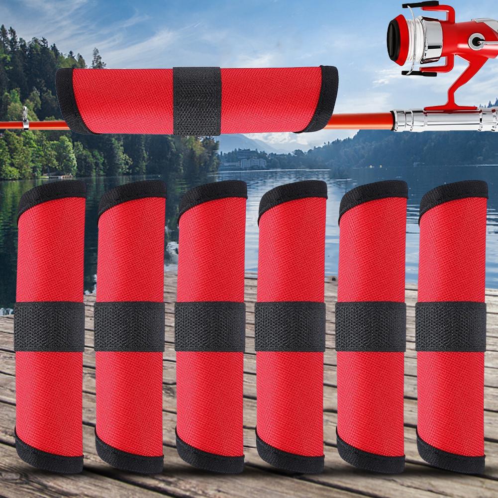 6pcs Lure Wrap Bait Gloves Lure Covers Fishing Bait Covers Lure Hook Covers To Keep Fishermen Fishing Safe for Fishing Rod