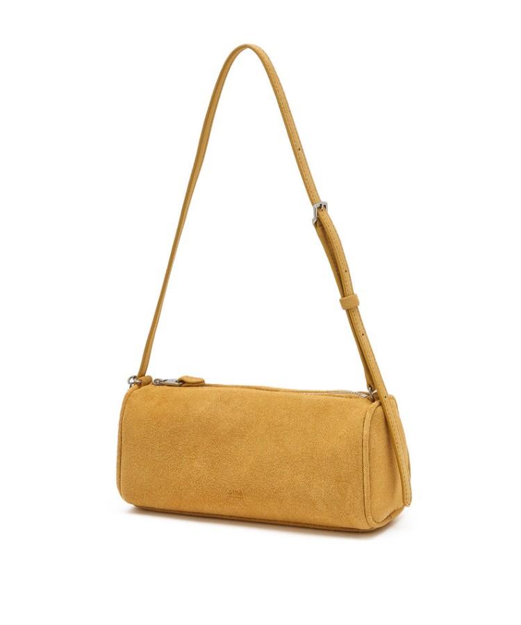 Athe Vanessabruno [Madeleine] Mustard Suede Madeleine Shoulder Bag S Aaba5F235Y2