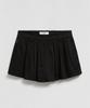 LMOOD WOMEN Dion Lyocell Shirred Shorts Black