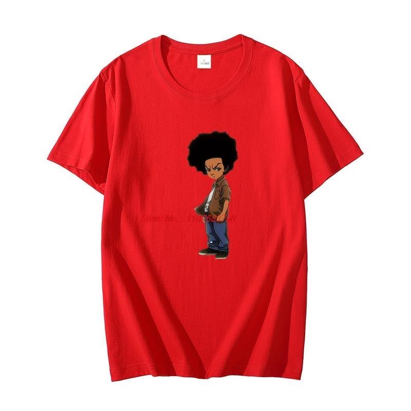 Summer Fashion T Shirt For Unisex Boondocks Rapper Huey Freeunisex Cotton Tshirt Harajuku Graphic T Shirts Streetwear Unisexs Clothing