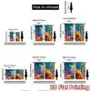 2pcs, 2D FLAT PRINTING Curtains (Without Rod) Autumn Fox(3) Holiday Printed Curtains Versatile Polyester Curtains Decorations