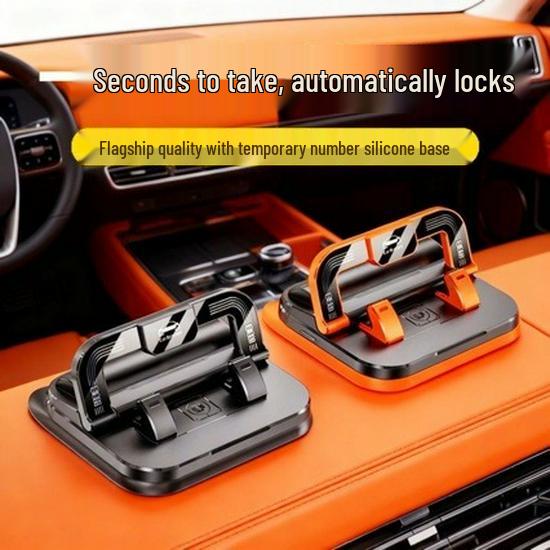 

Dashboard Phone Holder with Temporary Parking Sign - Universal Navigation Mount чёрный