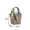 Bag First-layer Cowhide Bucket Fashionable Portable Vegetable Basket Leather Mother