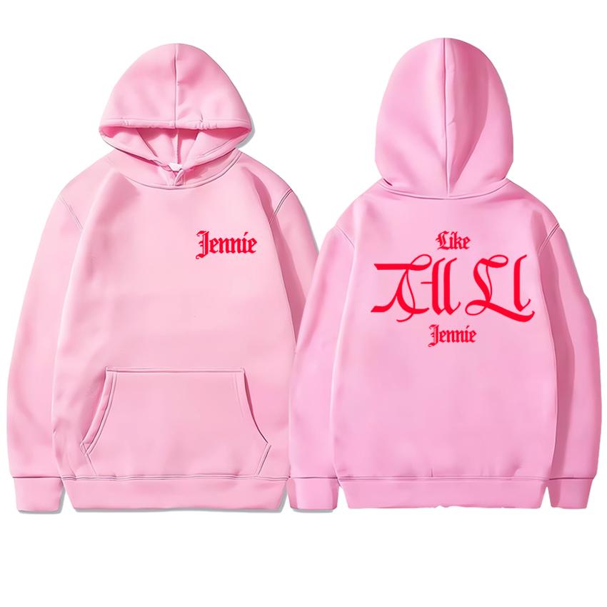 

2025 Новий як JENNIE Ruby Альбом Сингл Двосторонній друкований Худі Унісекс мода Y2k пуловер Чоловічий жіночий Флісова Толстовка L