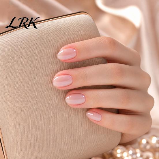 Quick Nail Art Tips 24Pcs Women Nude Press on Nails, Short Oval Natural Stick-on Fake Nails Glossy Full Cover Glue False DIY Manicure Supplies
