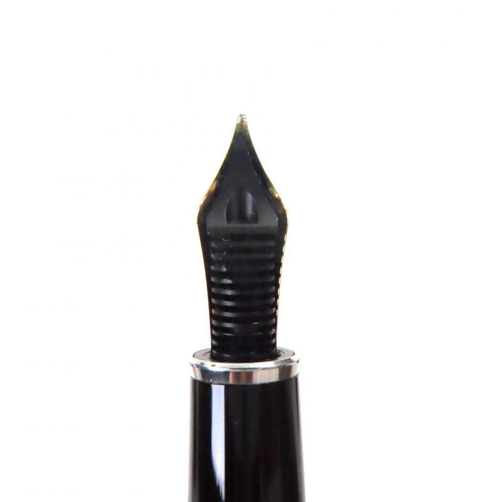 Excellent MONTBLANC fountain pen Meisterstück Solitaire Black Prisma Classic Used