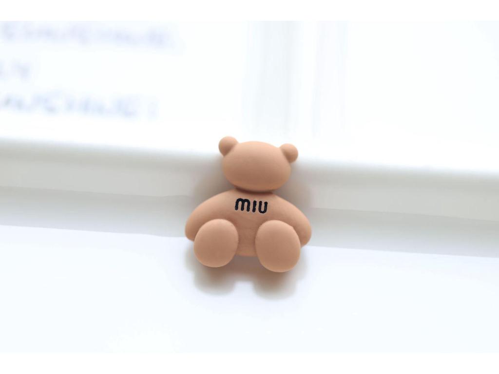 Cartoon Frosted M Bean Resin Jewelry & Phone Case Accessories Set