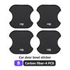 For Volkswagen VW Carbon Fiber Car Door Bowl Sticker Anti-scratch Paint Protection Film Scirocco Passat Polo B5 B6 B7 CC Tiguan