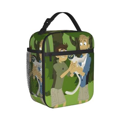 Wild Kratts Cartoon Thermal Insulated Lunch Bag for Travel  Portable Food Container Bags Men Women Thermal Cooler Lunch Boxes