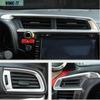 Silver Front Dashboard Air Vent Outlet Cover Trim For Honda Fit Jazz 2014-