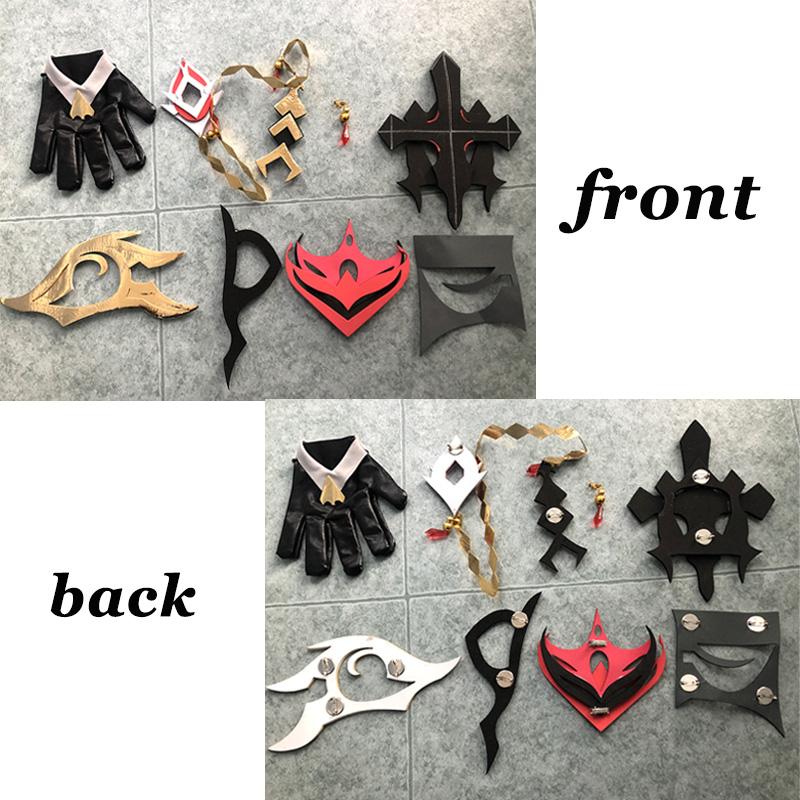 Anime  Tartaglia Cosplay Costume Childe Genshin Cosplay Wig Full Set Clothes Earring Christmas Party Costume