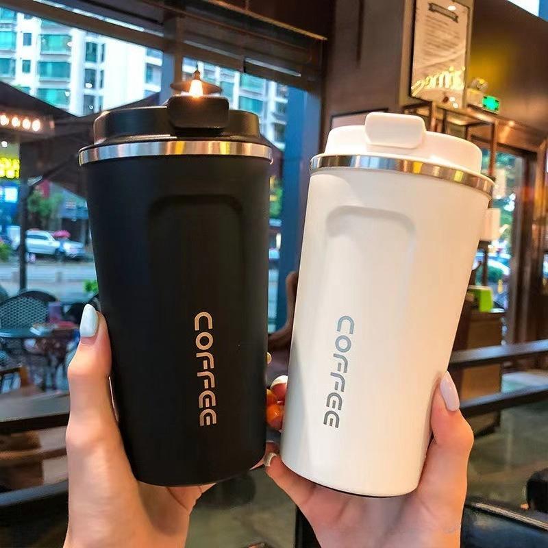 380/510ML Thermos-Kaffeebecher Doppelwandig Edelstahl Thermosflasche Auto Thermobecher Kalt und Heiß Outdoor Sport Vakuumflasche