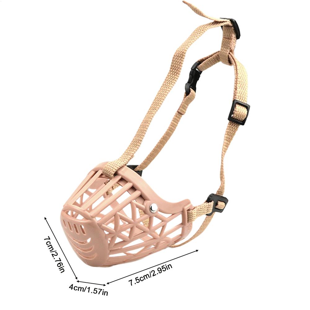 Pets Dog Muzzle Breathable Basket Muzzle Adjustable Straps Large Dogs Stop Biting Barking Chewing And Licking Pet Supplies