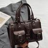 Soft face hand bag women's new high-value foreign shoulder bag fashion niche commuter messenger bag