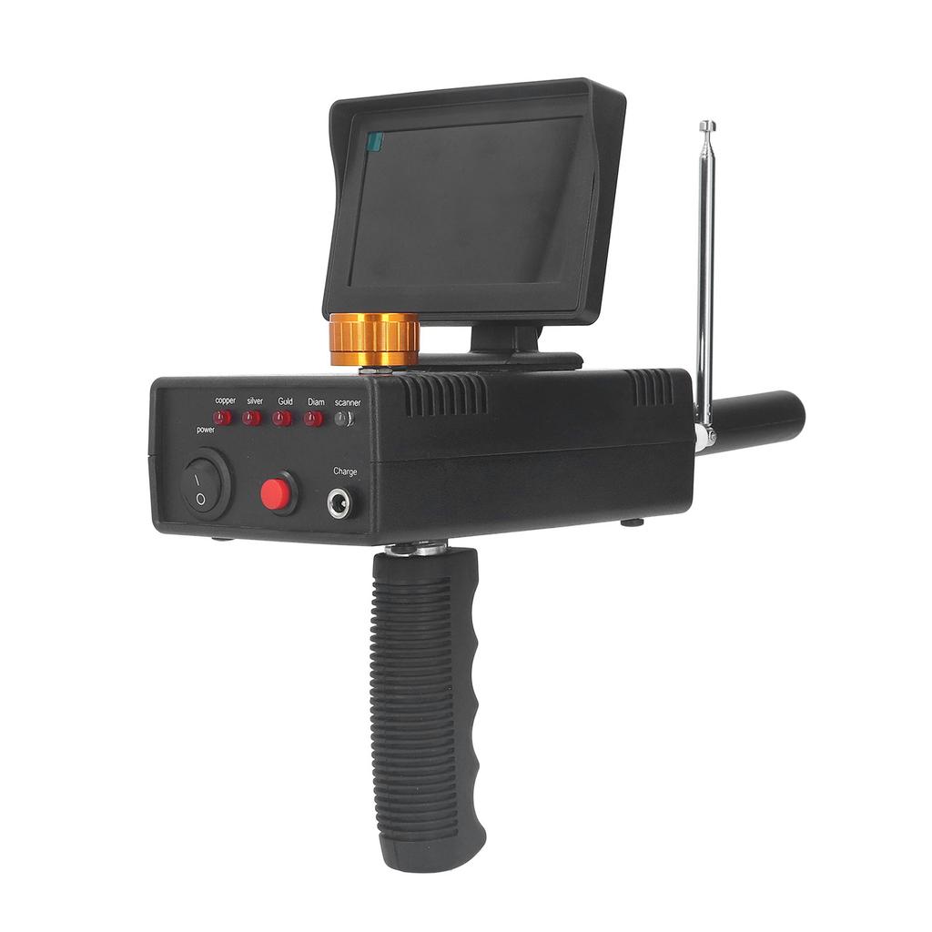 Metal Detector Professional Scanner Underground Detect Identify Object Locator HD Screen Gold Treasure Finder 100‑240V