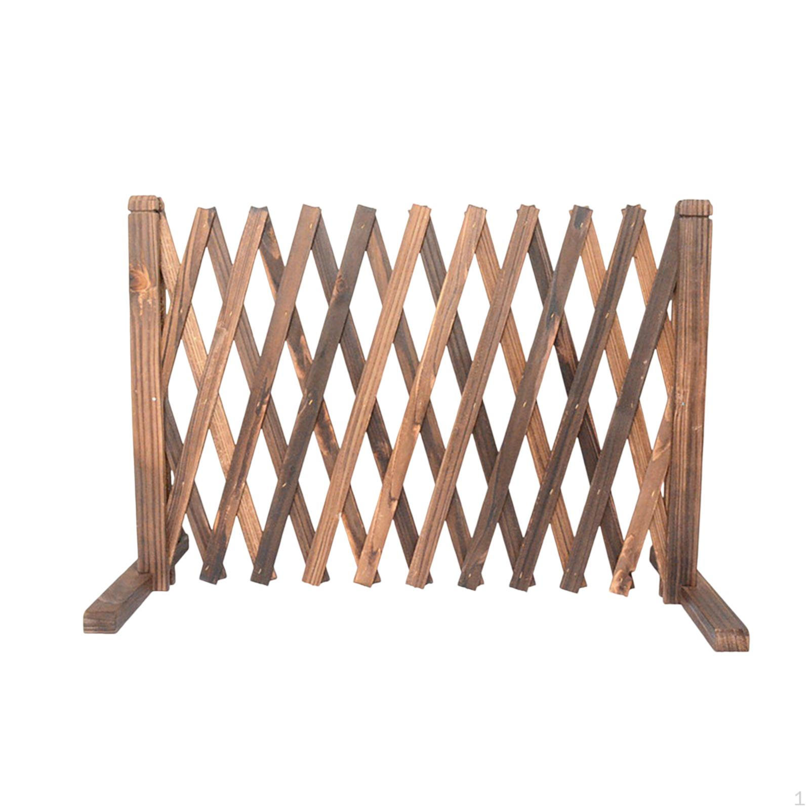 

Wooden Fence Photo Background Extendable Trellis Props Foldable Garden Screen Panel for