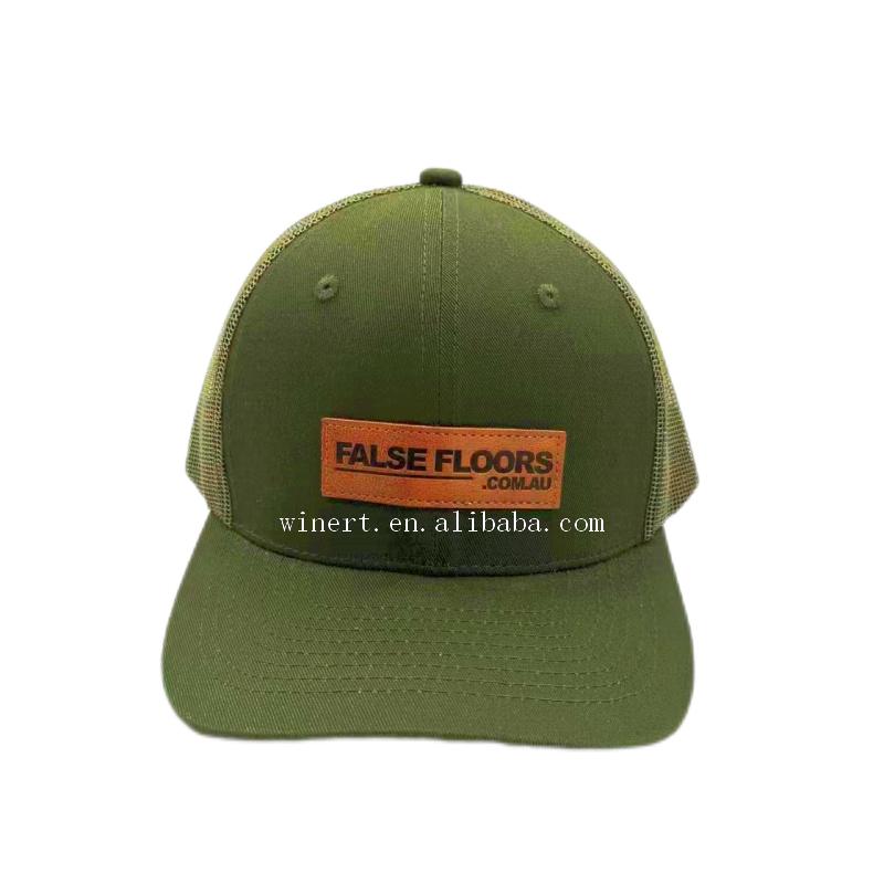 Custom Hats With Logo Snapback Cap Gorras Leather Patch Richardson 511 Embroidered Trucker Hat