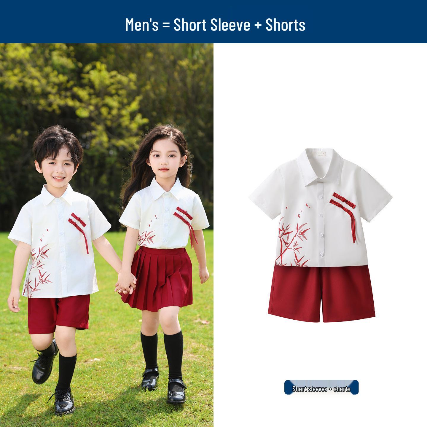 British Academy Style Children s Summer School Uniform Set for Kindergarten Graduation Photos 100 cm