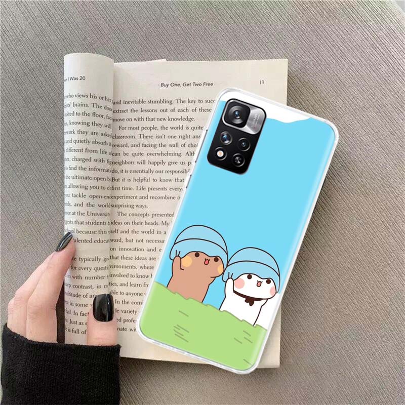 Cute BuBu DuDu Phone Case For Redmi Note 13 12 Pro Plus 14 15 Pro 5G 11 11T 11E 11S 10 Pro 10S 9 9S Cover Cell Clear TPU Capa Ca