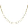And My Jewelry 18K Gold Necklace Double Screw Subtle Gift Wrapped [Your Box] Chain, Design, Gradient,